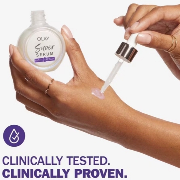 NWT OLAY Super Serum Night Repair 5-in-1 Face Serum 30 ml - Picture 3 of 6